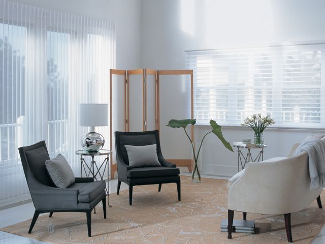White Silhouette® shadings enhance your traditional decor.